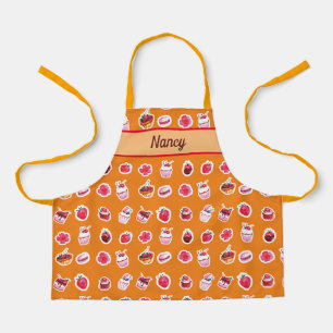 Individuelle Name und Cupcake Print Schürze