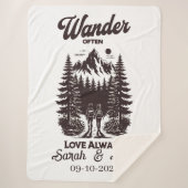 Individuelle Name und Datteleihe, personalisiert Sherpadecke (Vorderseite)