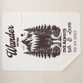 Individuelle Name und Datteleihe, personalisiert Sherpadecke (Vorderseite (Horizontal))