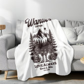 Individuelle Name und Datteleihe, personalisiert Sherpadecke