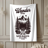 Individuelle Name und Datteleihe, personalisiert Sherpadecke