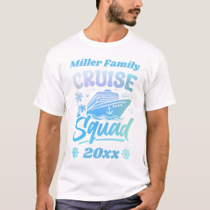 Individuelle Name und Datum Blau und Grün T-Shirt