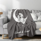 Individuelle Name und Datum Hochzeitsgeschenk Deck Sherpadecke