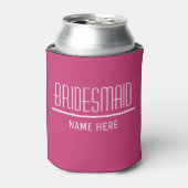 Individuelle Name und Datum von Bridesmaid Dosenkühler (Kanne Vorderseite)