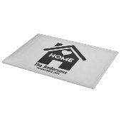 Individuelle Name und Datumshäuser Zuhause Schneidebrett (Ecke)