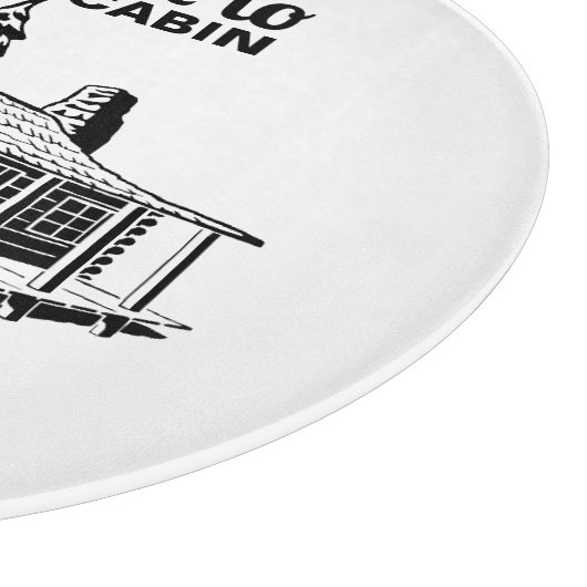 Individuelle Name- und Datumskabine mit Bäumen Schneidebrett (Ecke)