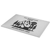 Individuelle Name und Datumskabine und -gebirge Schneidebrett (Ecke)