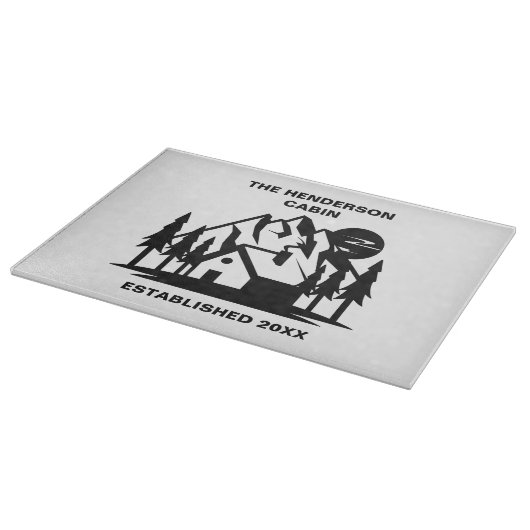 Individuelle Name und Datumskabine und -gebirge Schneidebrett (Ecke)