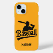 Individuelle Name- und Farbbaseball Case-Mate iPhone Hülle (Rückseite)