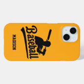 Individuelle Name- und Farbbaseball Case-Mate iPhone Hülle (Rückseite (Horizontal))