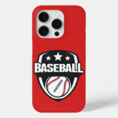 Individuelle Name- und Farbbaseball Case-Mate iPhone Hülle (Rückseite)