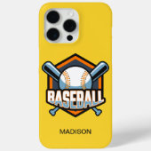 Individuelle Name- und Farbbaseball Case-Mate iPhone Hülle (Rückseite)