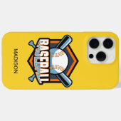 Individuelle Name- und Farbbaseball Case-Mate iPhone Hülle (Rückseite (Horizontal))