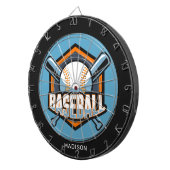 Individuelle Name- und Farbbaseball Dartscheibe (Vorderseite rechts)