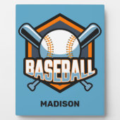 Individuelle Name- und Farbbaseball Fotoplatte (Vorderseite)