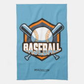 Individuelle Name- und Farbbaseball Geschirrtuch (Vertikal)