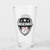 Individuelle Name- und Farbbaseball Glas (Vorderseite)