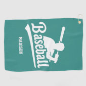 Individuelle Name- und Farbbaseball Golfhandtuch (Horizontal)