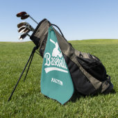 Individuelle Name- und Farbbaseball Golfhandtuch (Gras)