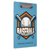 Individuelle Name- und Farbbaseball Klemmbrett (Rechts)