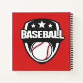 Individuelle Name- und Farbbaseball Notizblock (Rückseite)
