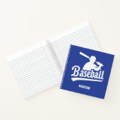 Individuelle Name- und Farbbaseball Notizblock (Innenseite)
