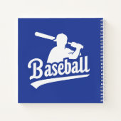 Individuelle Name- und Farbbaseball Notizblock (Rückseite)