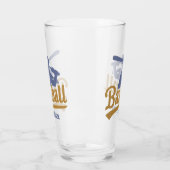 Individuelle Name- und FarbBaseball-Player Glas (Links)