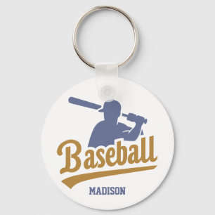 Individuelle Name- und FarbBaseball-Player Schlüsselanhänger