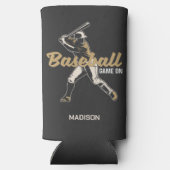 Individuelle Name- und FarbBaseball-Player Selters Dosenkühler (Rückseite)