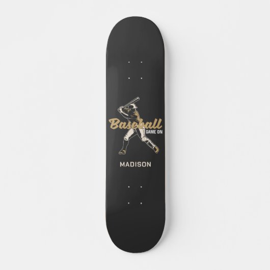 Individuelle Name- und FarbBaseball-Player Skateboard (Vorne)