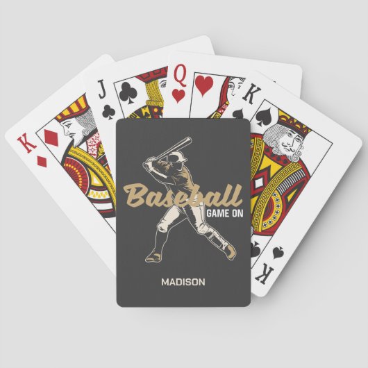 Individuelle Name- und FarbBaseball-Player Spielkarten (Rückseite)