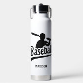 Individuelle Name- und FarbBaseball-Player Trinkflasche (Vorderseite)