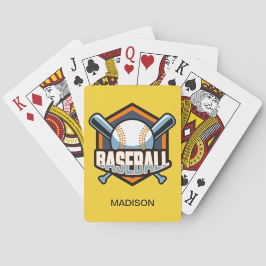 Individuelle Name- und Farbbaseball Spielkarten (Rückseite)