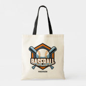 Individuelle Name- und Farbbaseball Tragetasche (Rückseite)