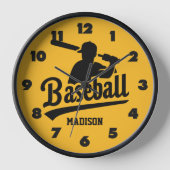 Individuelle Name- und Farbbaseball Uhr (Vorderseite)
