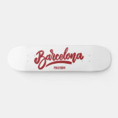 Individuelle Name und Farbe Barcelona Skateboard (Horizontal)