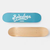 Individuelle Name und Farbe Barcelona Skateboard (Horizontal)