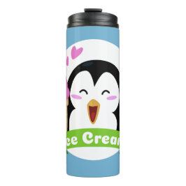 Individuelle Name und Farbe Eiscreme Pinguin-Wäsch Thermosbecher