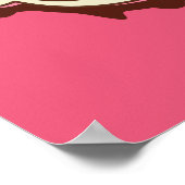 Individuelle Name und Farbe Eiskrempel Poster (Ecke)