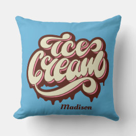 Individuelle Name und Farbe Eiswürfel werfen Kisse Kissen