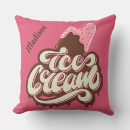 Individuelle Name und Farbe Eiswürfel werfen Kisse Kissen