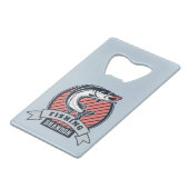 Individuelle Name und Farbe Fischflaschenöffner Geldbeutel Flaschenöffner (Rückseite Schrägansicht)