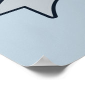 Individuelle Name und Farbe Fisher Poster (Ecke)