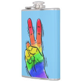 Individuelle Name und Farbe Rainbow Flachmann (Links)