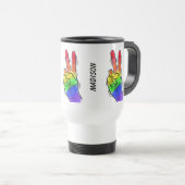 Individuelle Name und Farbe Rainbow Tasse (VorderseiteRechts)