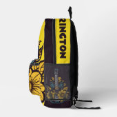 Individuelle Name und Farbe Ukulele Bedruckter Rucksack (Rechts)