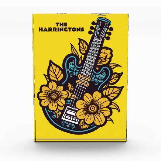 Individuelle Name und Farbe Ukulele Fotoblock (Vorderseite)