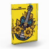 Individuelle Name und Farbe Ukulele Fotoblock (Links)