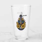 Individuelle Name und Farbe Ukulele Glas (Rückseite)